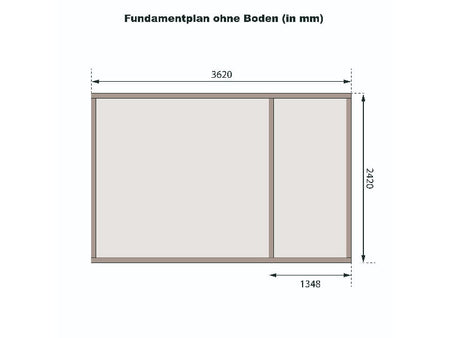 Karibu Gartenhaus Schönbuch 1 38 mm 2-Raum-Haus