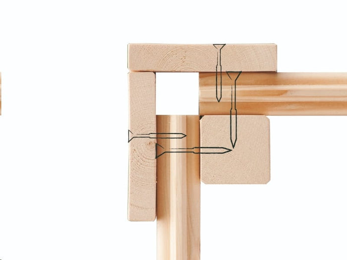 Karibu Gartenhaus Schönbuch 2 38 mm 2-Raum-Haus