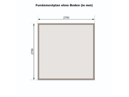 Karibu Gartenhaus Trittau 3 natur