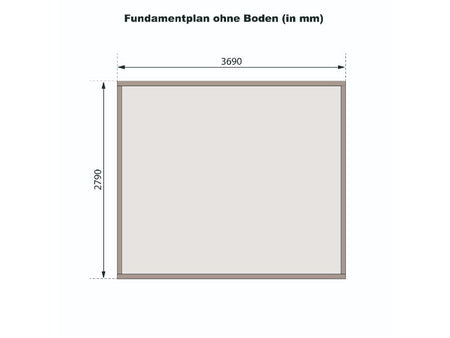Karibu Gartenhaus Trittau 5 natur