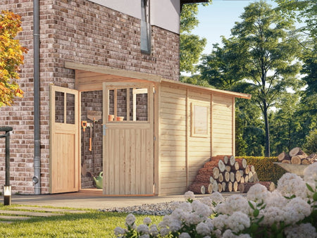 Karibu Gartenhaus Wandlitz 3 natur 19 mm