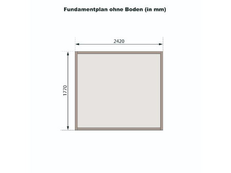 Karibu Gerätehaus Dalin 1 natur 14 mm