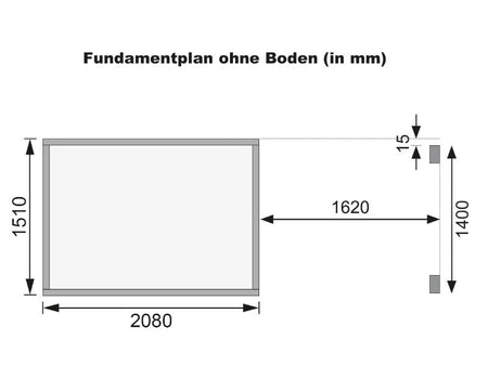 Karibu Gerätehaus Merseburg 3 SET mit Anbaudach