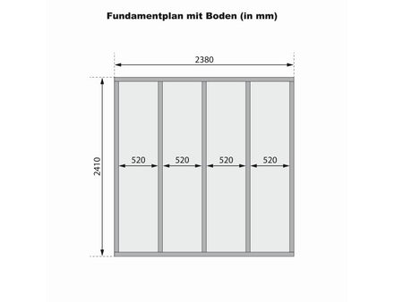 Karibu Gerätehaus Merseburg 6 SET mit Anbaudach