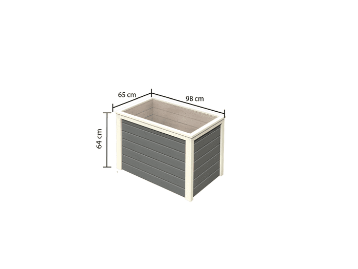 Karibu Hochbeet 0 terragrau 19 mm