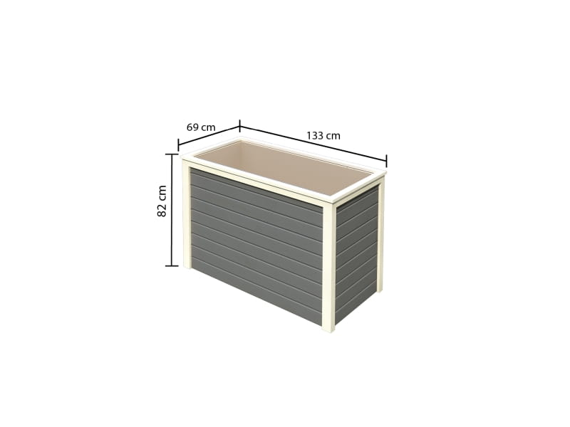 Karibu Hochbeet 1 terragrau 19 mm