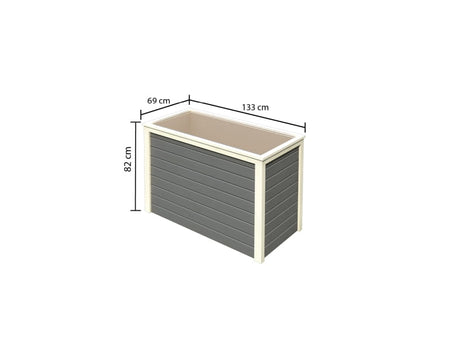 Karibu Hochbeet 1 terragrau 19 mm