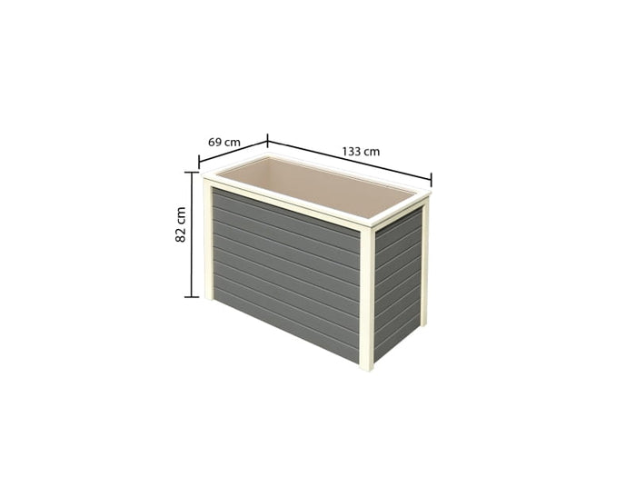 Karibu Hochbeet 1 terragrau 19 mm