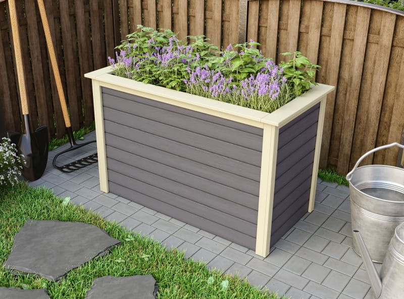 Karibu Hochbeet 1 terragrau 19 mm