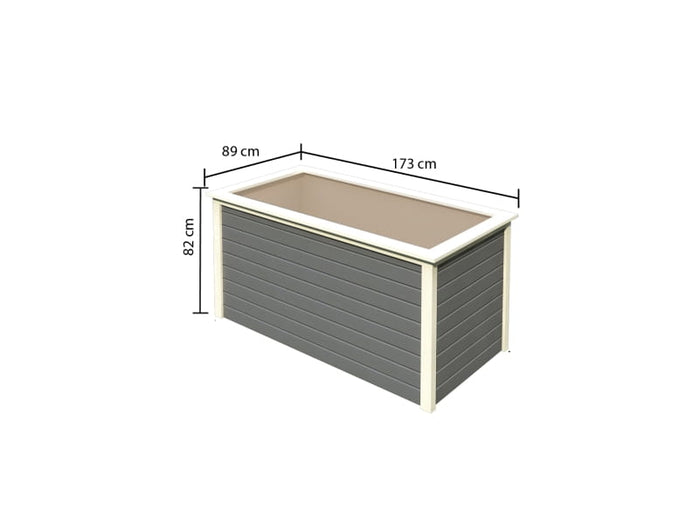 Karibu Hochbeet 2 terragrau 19 mm