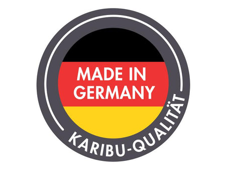 Karibu Hybrid Gartenhaus Jupiter 2 B terragrau/graualuminium, inkl. 2,40 m Anbaudach