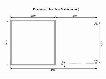 Karibu Hybrid Gartenhaus Jupiter 3,5 D wassergrau/anthrazit, inkl. 2,35 m Anbaudach