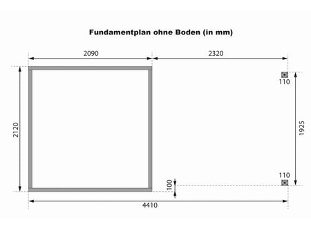 Karibu Hybrid Gartenhaus Jupiter D wassergrau/anthrazit inkl. 2,40 m Anbaudach