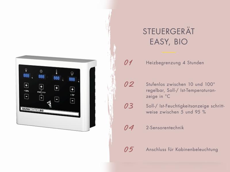 Karibu Hybrid Saunahaus Ares 1, anthrazit/anthrazit-inkl. 9 kW Bioofen ext. Steuerung-