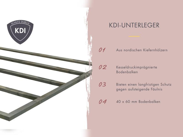 Karibu Hybrid Saunahaus Ares 1, naturbelassen/anthrazit -ohne Ofen-
