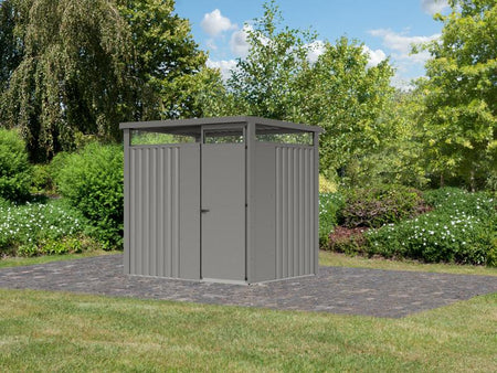 Karibu Metallgerätehaus Osten 1,5 graualuminium