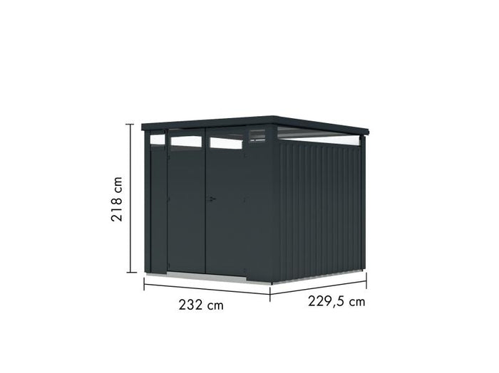 Karibu Metallgerätehaus Osten 2, anthrazit