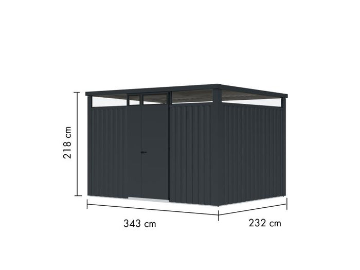 Karibu Metallgerätehaus Osten 3, anthrazit