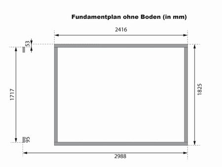 Karibu Multifunktionshaus Pultdach mit Schrank und Anbaudach 19 mm, terragrau