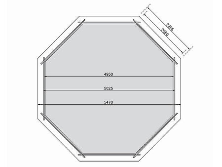 Karibu Pool Modell 3 Variante A