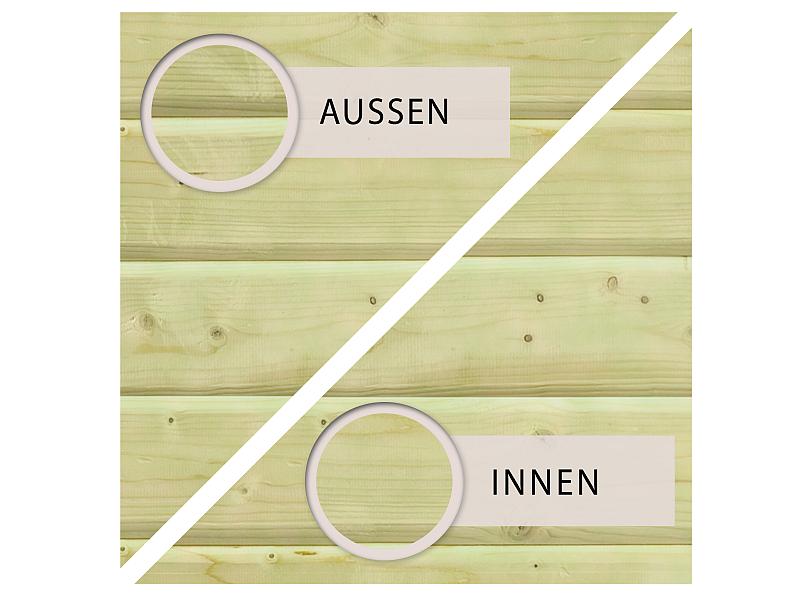 Karibu Pool Modell 4 X im Set mit Terrase kdi - Folie Blau
