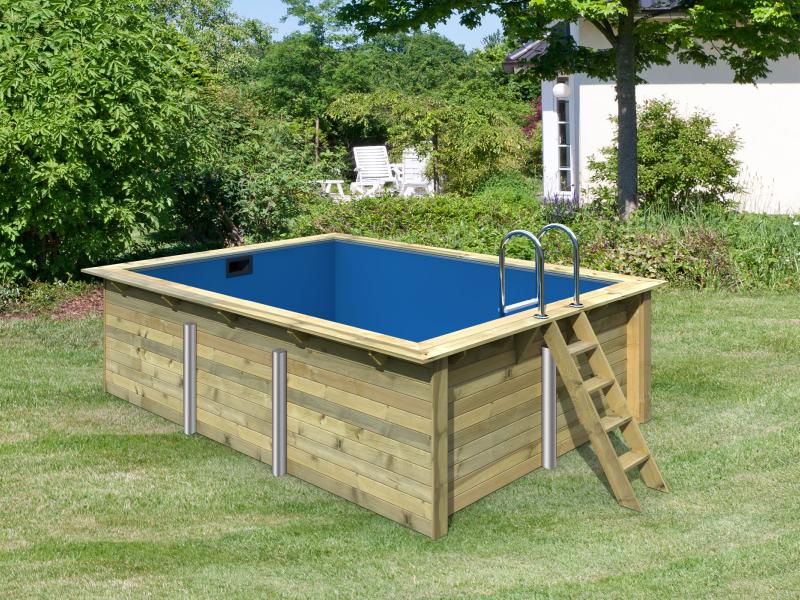 Karibu Rechteck Pool Größe 2 im Set inkl. Filterpaket