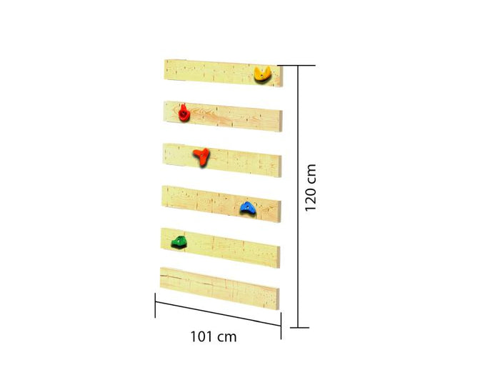 Karibu Ritterburg Löwenherz + Doppelschaukel + Kletterwand