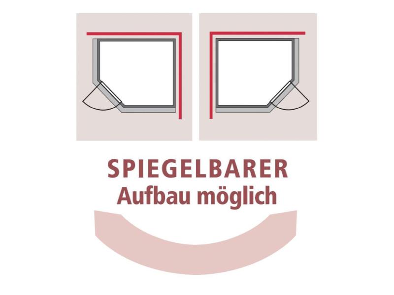 Karibu Sauna Carin inkl. 9 kW Ofen ext. Steuerung mit graphitfarbener Saunatür - mit Dachkranz -