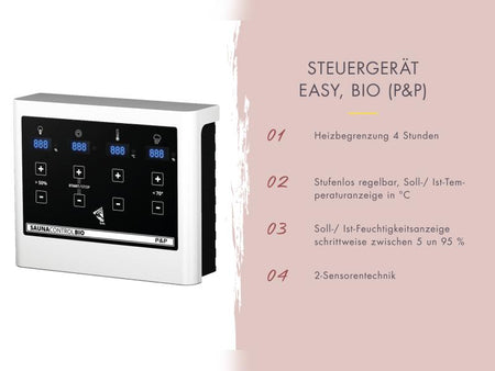 Karibu Sauna Irava 3 inkl. 3,6 kW Bioofen ext. Steuerung