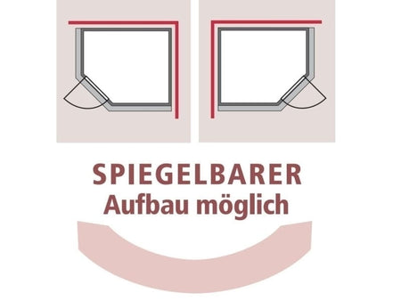 Karibu Sauna Mia inkl. 9 kW Bioofen ext. Steuerung, mit Klarglas Ganzglassaunatür -ohne Dachkranz-