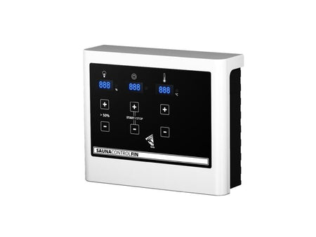Karibu Sauna Mia inkl. 9 kW Ofen ext. Steuerung, mit energiesparender Saunatür -ohne Dachkranz-