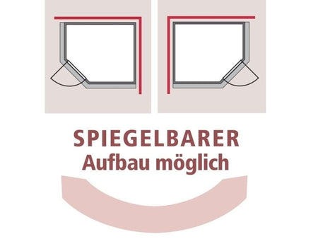 Karibu Sauna Mia inkl. 9 kW Ofen integr. Steuerung, mit moderner Saunatür -ohne Dachkranz-