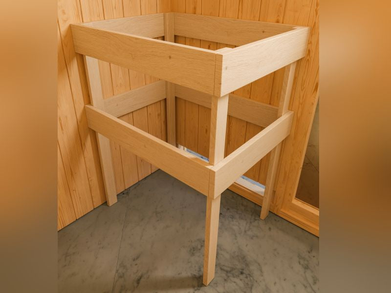 Karibu Sauna Nybro 68 mm inkl. 9 kW Bioofen ext. Strg