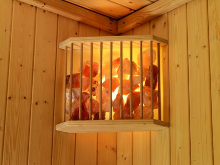 Karibu Sauna Salzkristalleuchte
