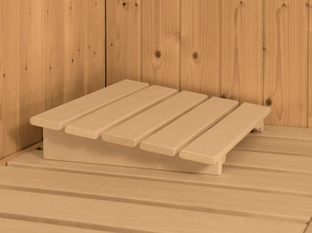 Karibu Sauna Variado inkl.  9 kW Ofen integr. Steuerung, mit Energiespartür -mit Dachkranz-