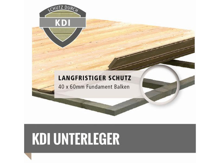 Karibu Saunahaus Bosse 1 mit Vorraum inkl. 9 kW Ofen ext. Steuerung, mit klassischer Tür