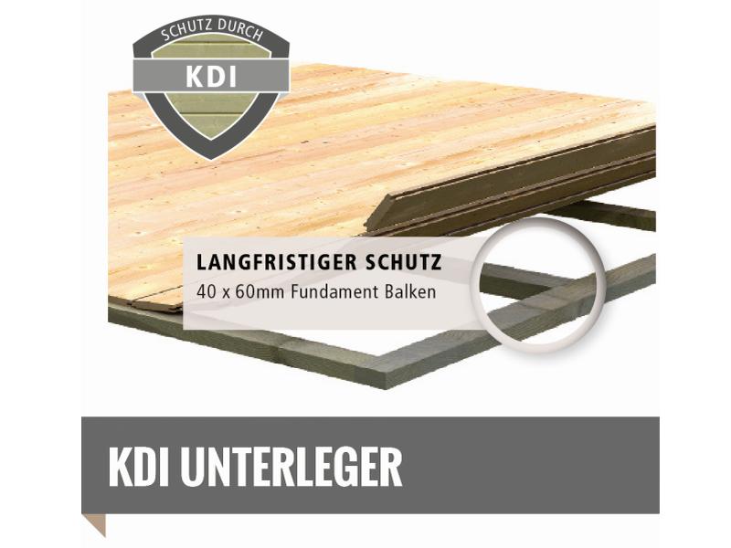 Karibu Saunahaus Bosse 1 mit Vorraum inkl. 9 kW Bioofen ext. Steuerung, mit klassischer Tür