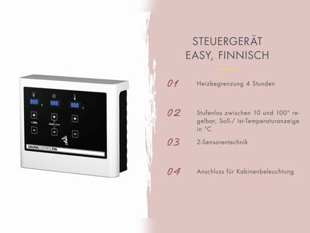 Karibu Saunahaus Catalina, schwarz -inkl. 9 kW Ofen ext. Steuerung- inkl. Vorraum, 73 mm