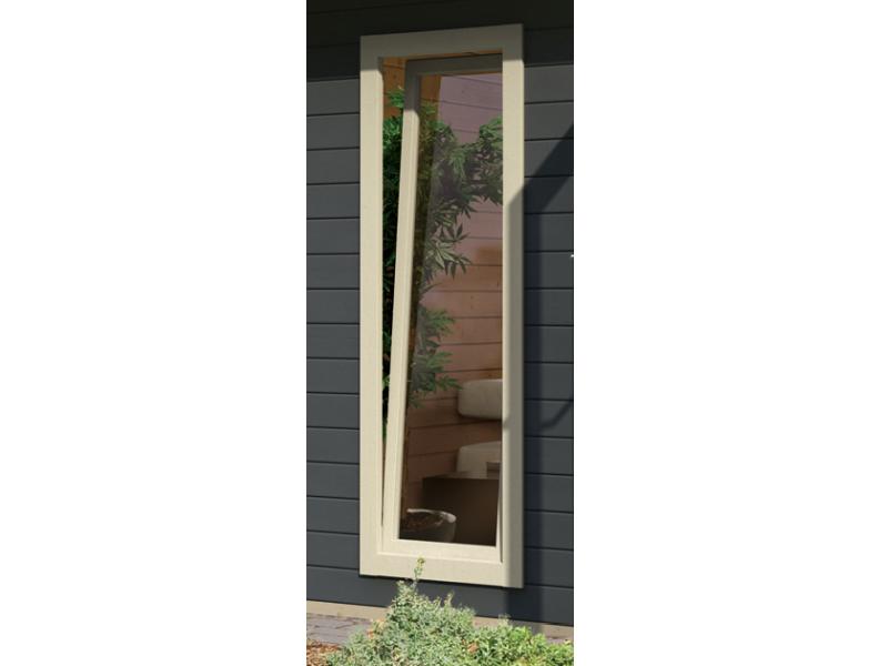 Karibu Saunahaus Mainburg 5 Set A terragrau- 9 kW Ofen ext. Strg