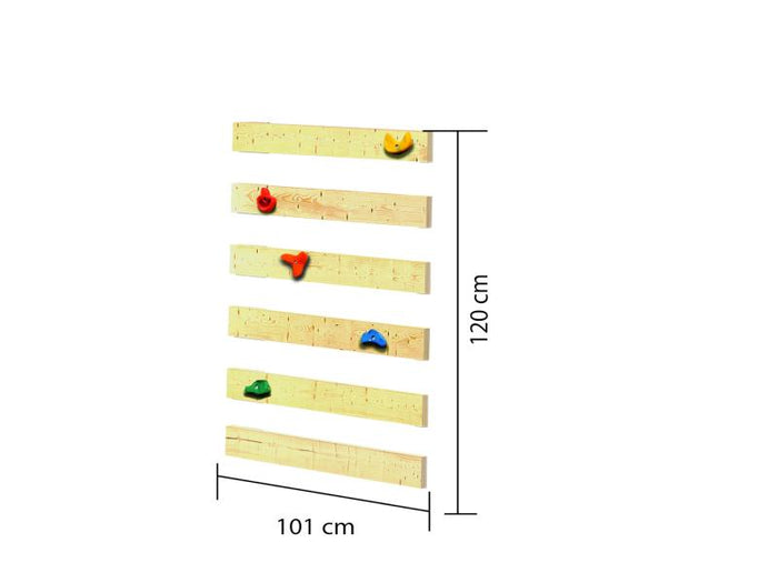Karibu Spielturm Anna + Rutsche blau + Doppelschaukelanbau Klettergerüst + Anbauplattform + Kletterw