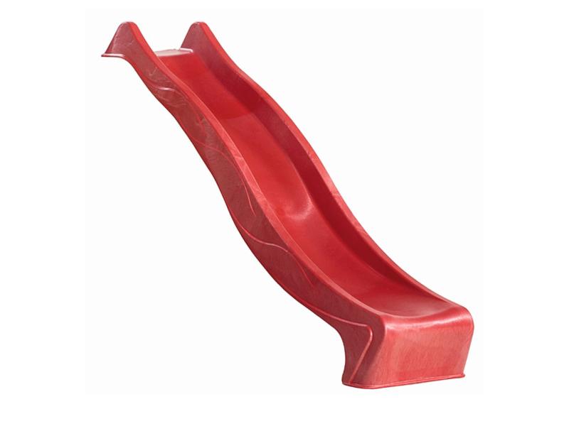 Karibu Spielturm Anna + Rutsche rot + Kletterwand