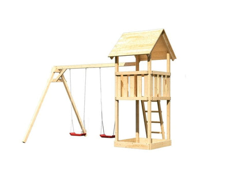 Karibu Spielturm Lotti mit Doppelschaukel