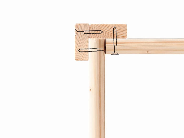 Karibu Stelzenhaus Fidel terragrau + Holzrampe