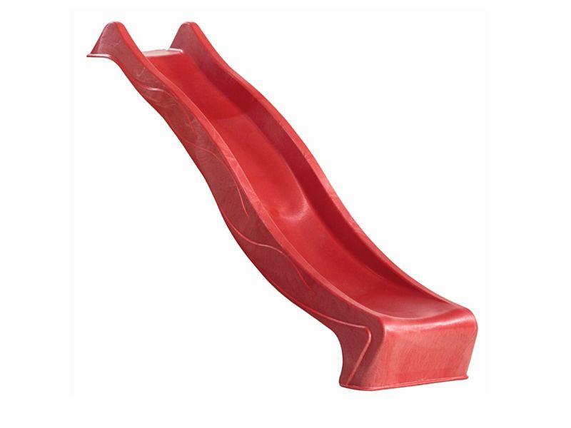 Karibu Stelzenhaus Fidel terragrau + Rutsche rot