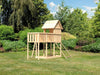 Karibu Stelzenhaus Frieda + Anbauplattform + Netzrampe