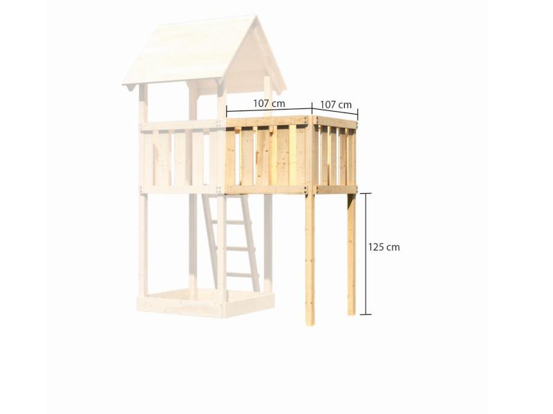 Karibu Stelzenhaus Frieda + Anbauplattform