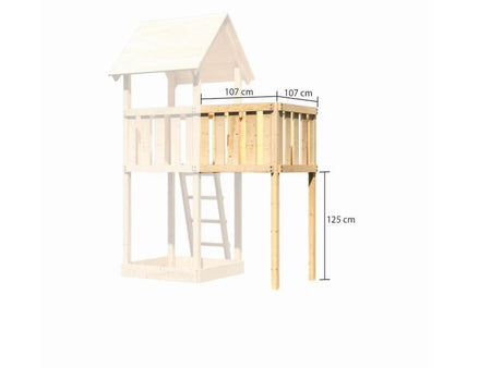 Karibu Stelzenhaus Frieda + Anbauplattform