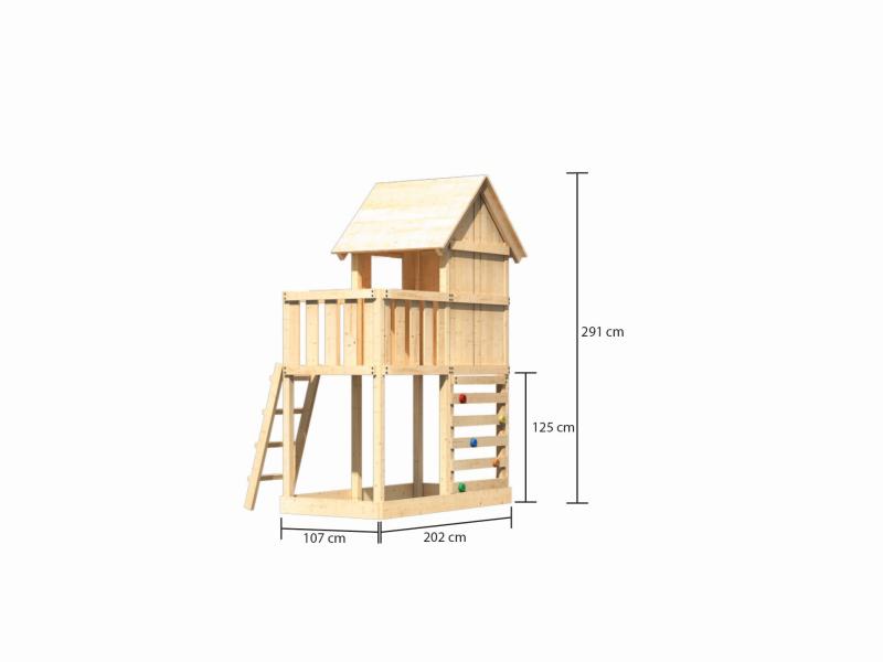 Karibu Stelzenhaus Frieda + Kletterwand