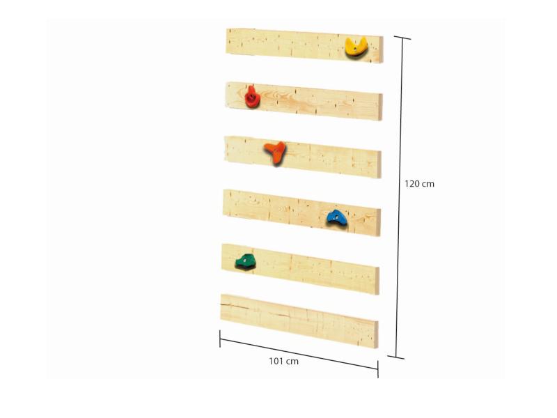 Karibu Stelzenhaus Frieda + Rutsche blau + Kletterwand