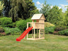 Karibu Stelzenhaus Frieda + Rutsche rot + Kletterwand
